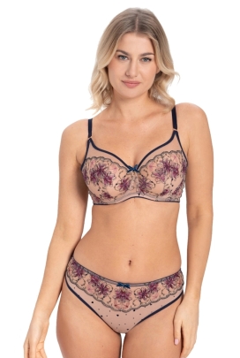 Samanta Frida szafirowy A143 biustonosz soft