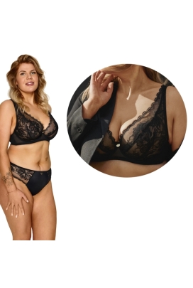 Lupoline 2626 czerń biustonosz braletka soft