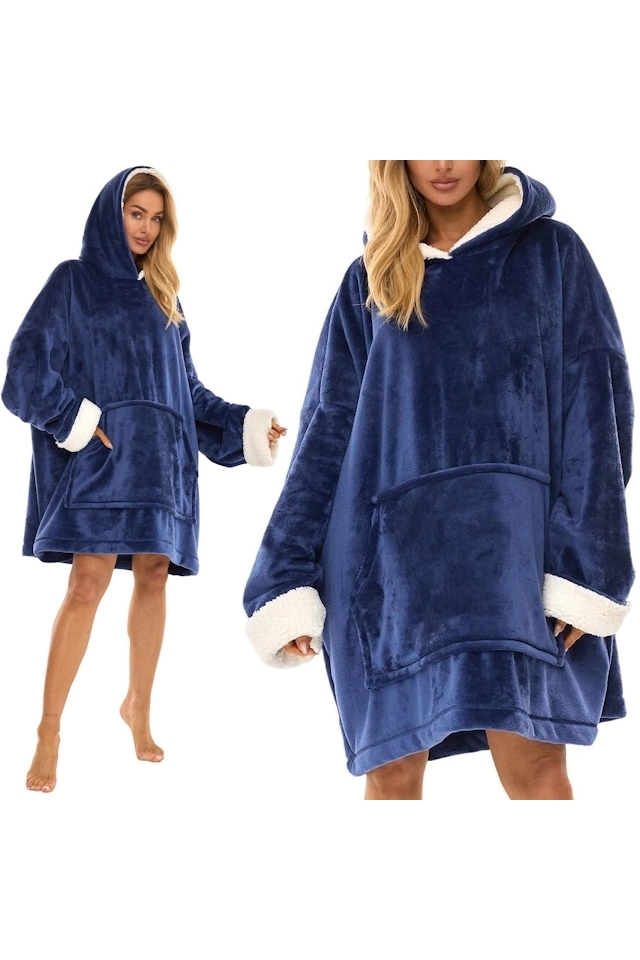 L&L 25 Bluza Hoodie 2467 kocobluza granat