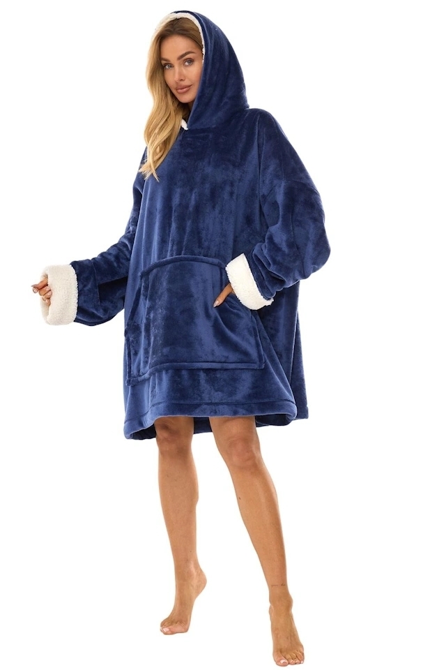 L&L 25 Bluza Hoodie 2467 kocobluza granat