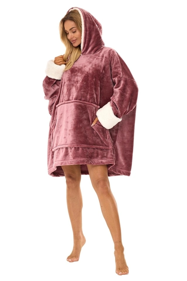 L&L 25 Bluza Hoodie 2467 kocobluza róż