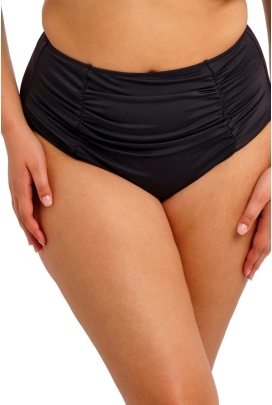 Elomi Plain Sailing black figi wysokie majtki do stroju kąpielowego