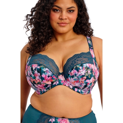 Elomi Lucie teal floral biustonosz soft