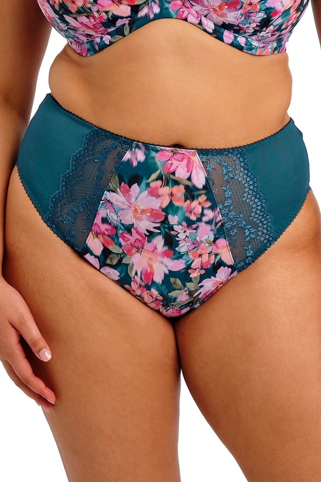 Elomi Lucie teal floral figi klasyczne
