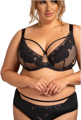 Nessa Gloria czarny biustonosz soft