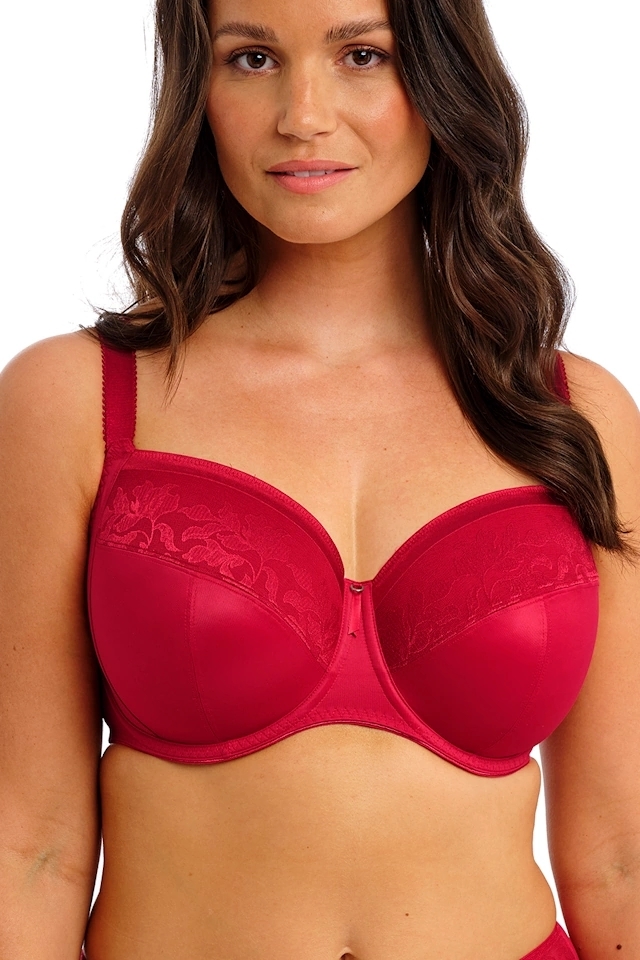 Fantasie Illusion red biustonosz miękki na fiszbinach