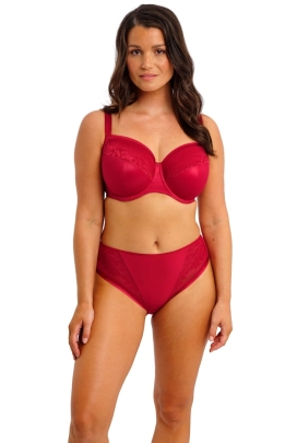 Fantasie Illusion red biustonosz miękki na fiszbinach