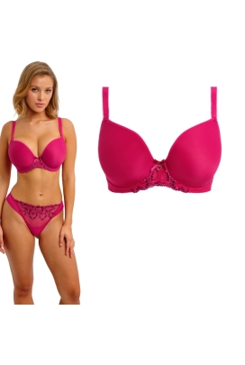Freya Laurine raspberry deco plunge biustonosz usztywniany