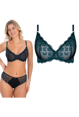 Samanta Scarlett lazurowy A152 biustonosz soft