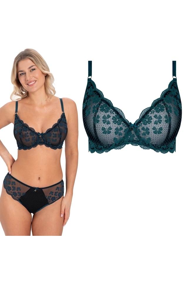 Samanta Scarlett lazurowy A152 biustonosz soft
