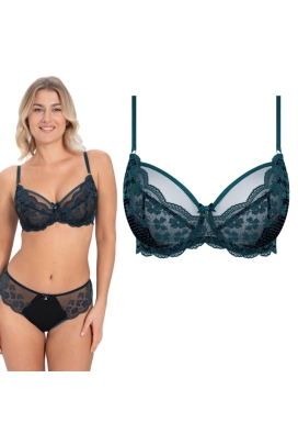 Samanta Scarlett lazurowy A123 biustonosz soft