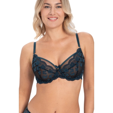 Samanta Scarlett lazurowy A123 biustonosz soft