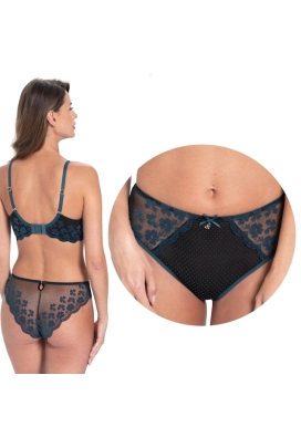 Samanta Scarlett lazur M400 figi tanga wysokie