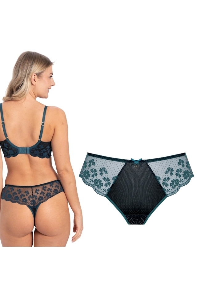 Samanta Scarlett lazur C400 stringi wysokie