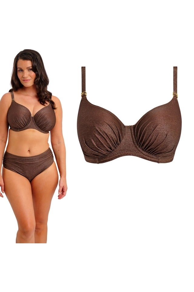 Fantasie Sabana chestnut sparkle full cup soft biustonosz do stroju kąpielowego