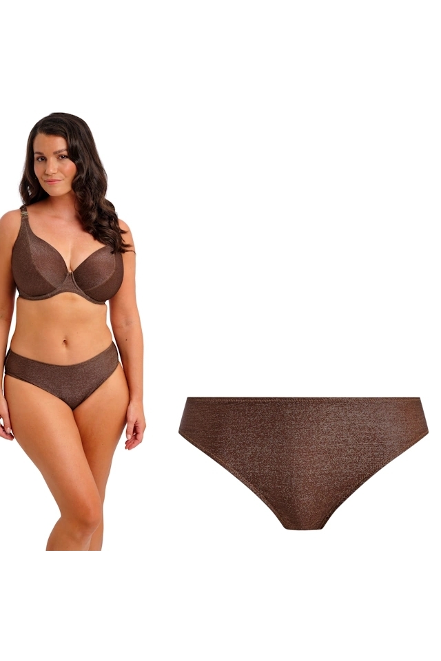Fantasie Sabana chestnut sparkle figi mid rise do stroju kąpielowego