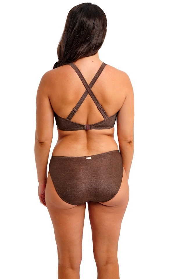 Fantasie Sabana chestnut sparkle figi mid rise do stroju kąpielowego