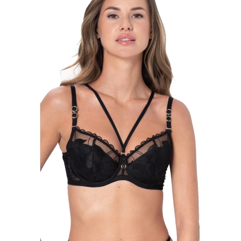 Samanta Kendall czerń A337 biustonosz push-up