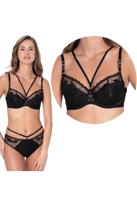 Samanta Kendall czerń A337 biustonosz push-up