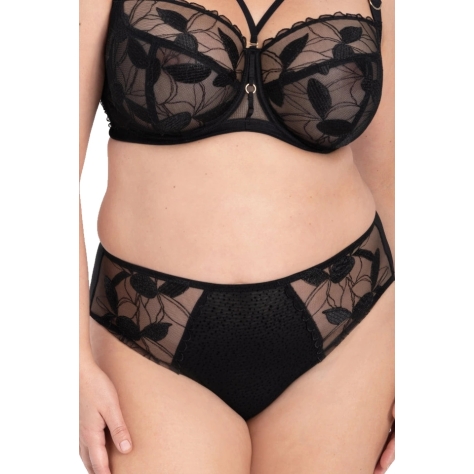 Samanta Kendall czerń B400 figi klasyczne