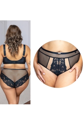 KrisLine Cottonflower black figi klasyczne