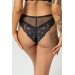 KrisLine Cottonflower black figi stringo-szorty