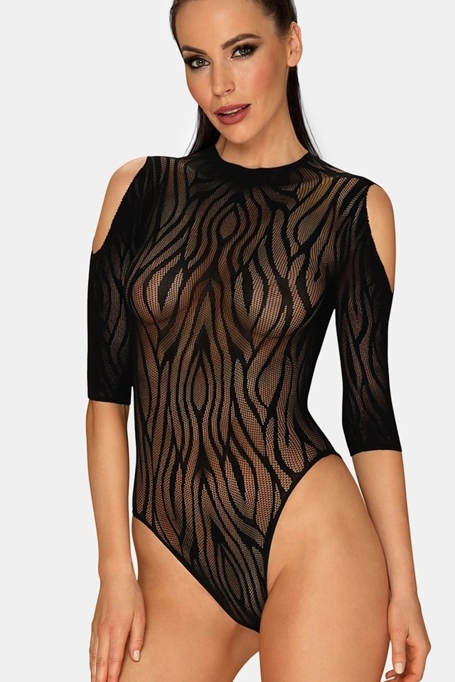 Obsessive B130 czarne bodystocking