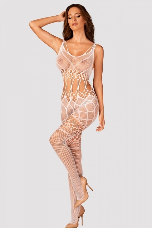 Obsessive G330 białe bodystocking