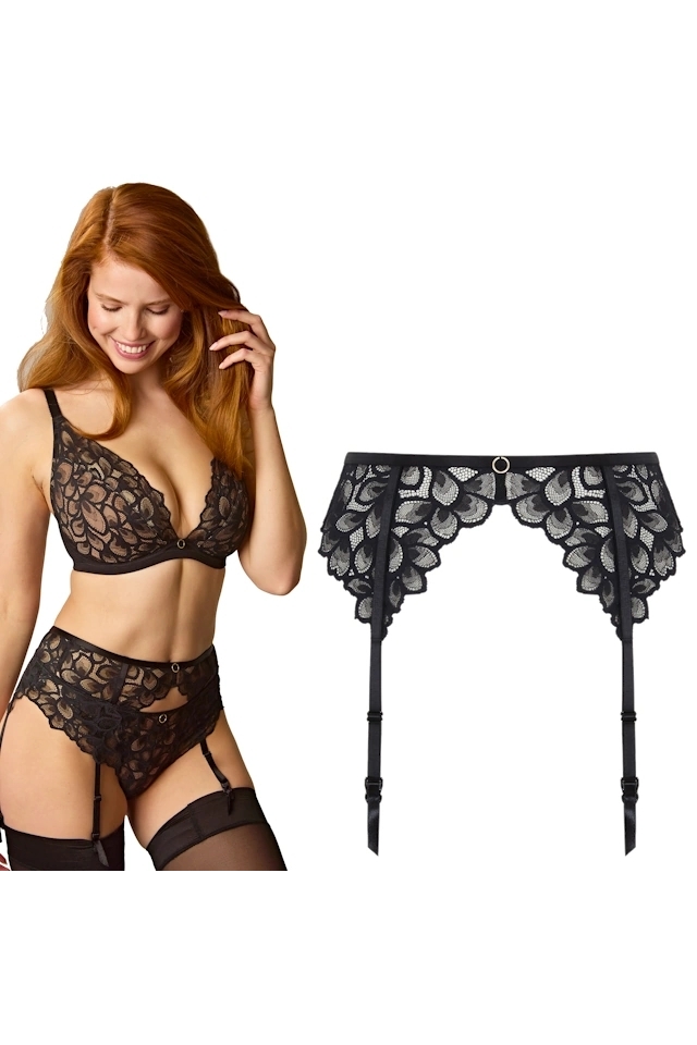 Panache Allure black latte pas do pończoch