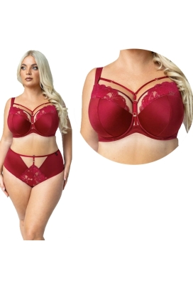 KrisLine Cherry wiśnia biustonosz semi-soft