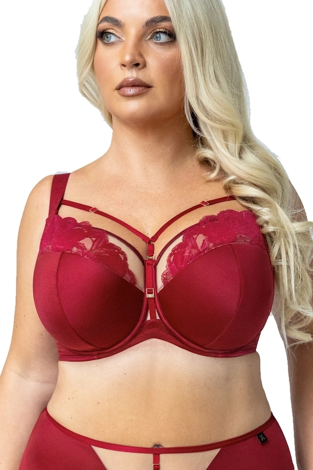 KrisLine Cherry wiśnia biustonosz semi-soft