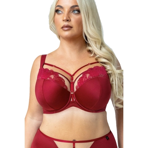 KrisLine Cherry wiśnia biustonosz semi-soft