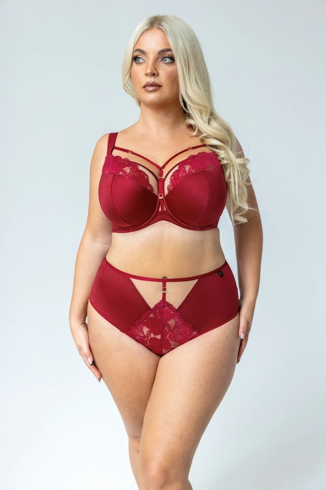 KrisLine Cherry wiśnia biustonosz semi-soft