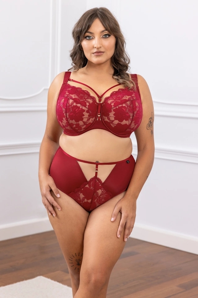 KrisLine Cherry wiśnia biustonosz fullcup soft
