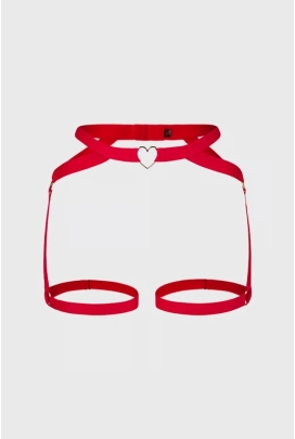 Obsessive Elianes czerwona uprząż na talię