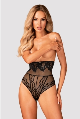 Obsessive Arienna czarne brazyliany wysokie pod biust