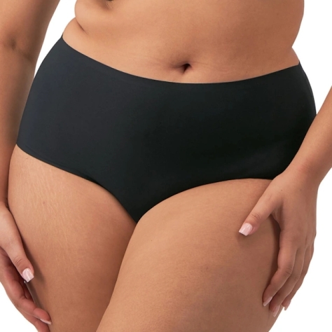 Fantasie Smoothease 2312 black bezszwowe figi wysokie one plus size