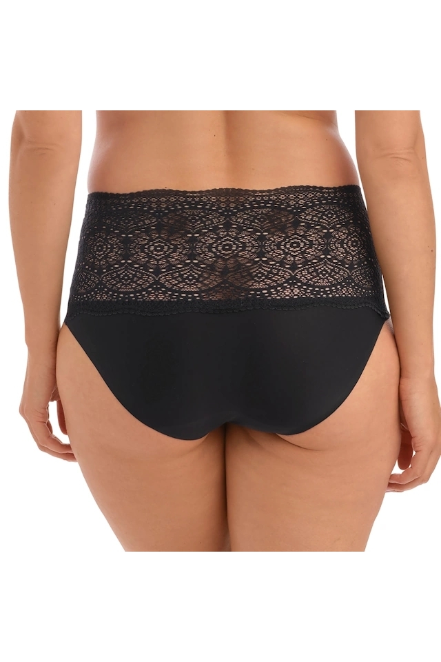 Fantasie Lace Easy 2330 black figi wysokie z koronką one size