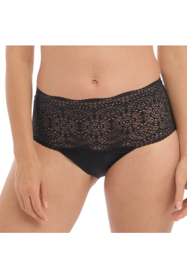 Fantasie Lace Easy 2330 black figi wysokie z koronką one size