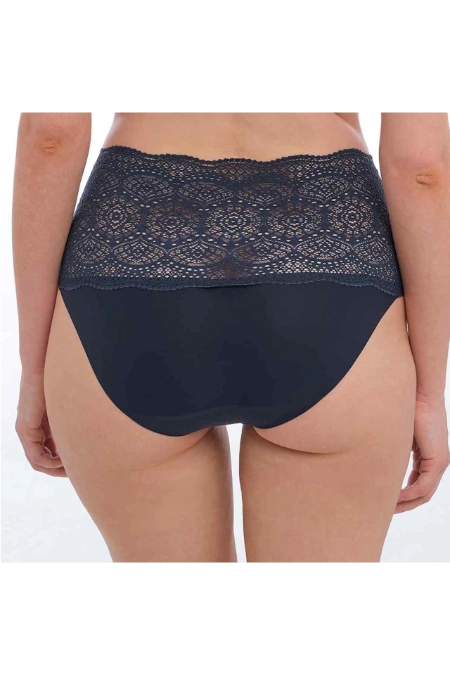 Fantasie Lace Easy 2330 navy figi wysokie z koronką one size