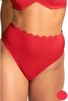 Panache Spirit red brazilian high waist majtki do stroju kąpielowego