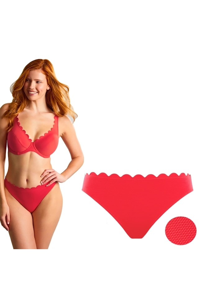 Panache Spirit red figi klasyczne majtki do stroju kąpielowego