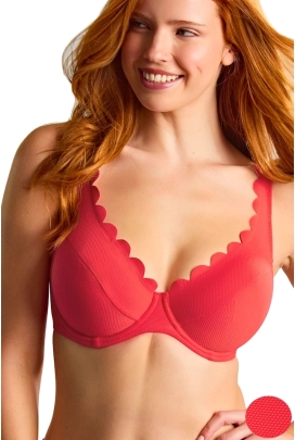 Panache Spirit red plunge biustonosz do stroju kąpielowego