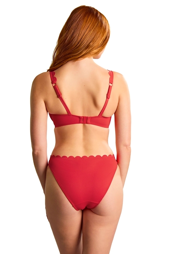 Panache Spirit red plunge biustonosz do stroju kąpielowego