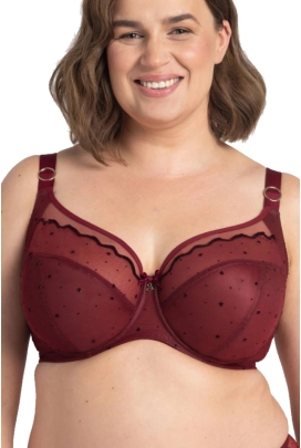 Samanta Melania bordo A910 biustonosz soft  full-cup