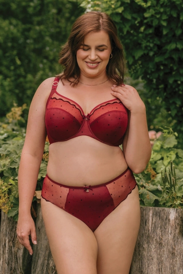 Samanta Melania bordo A910 biustonosz soft  full-cup