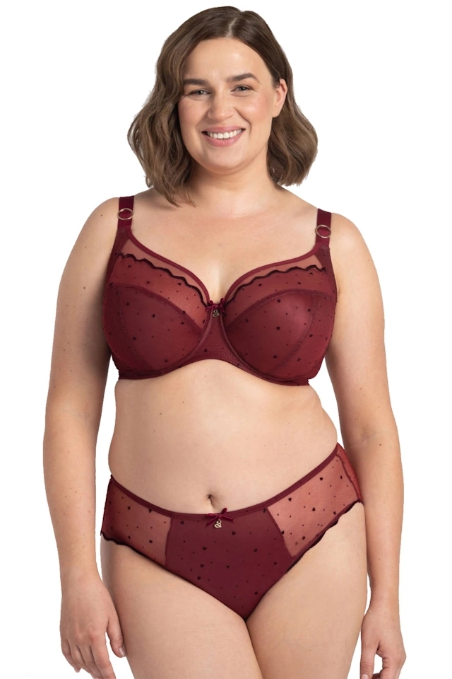 Samanta Melania bordo A910 biustonosz soft  full-cup
