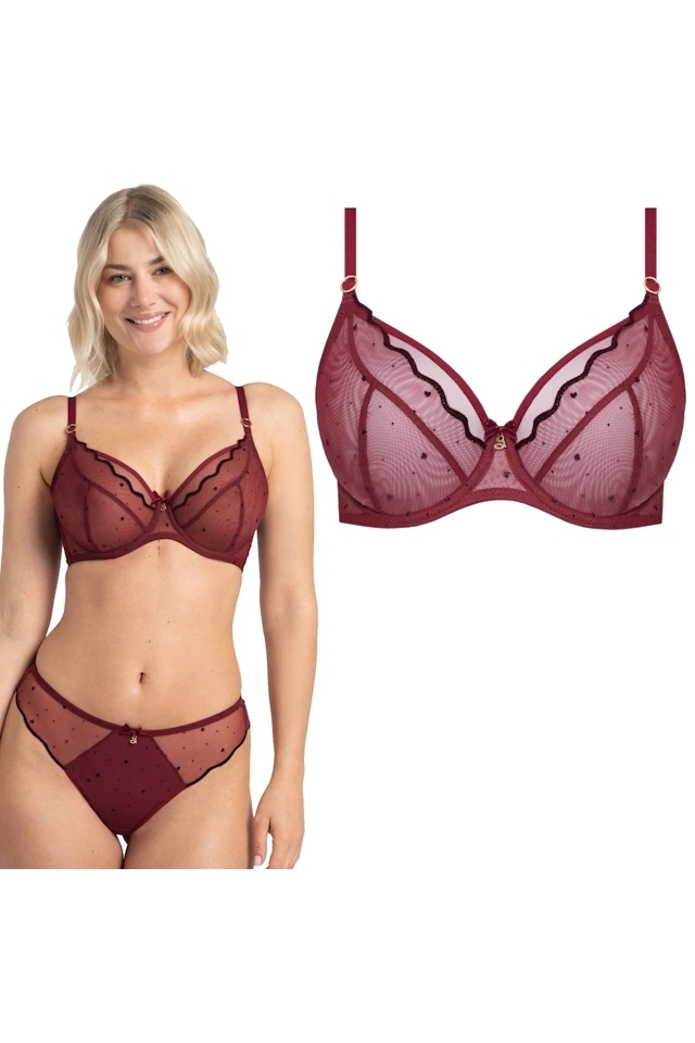 Samanta Melania bordo A123 biustonosz soft