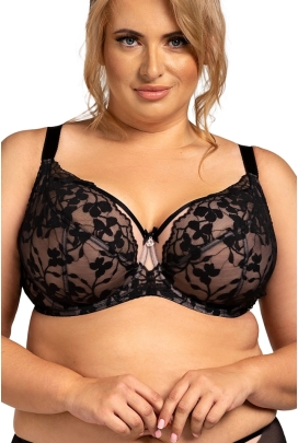 Nessa Ana light czarny biustonosz soft