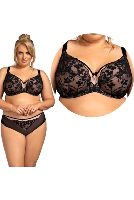 Nessa Ana light czarny biustonosz soft